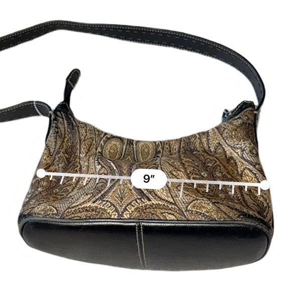 Fossil Paisley Tapestry Vintage Shoulder Bag - Picture 6 of 7